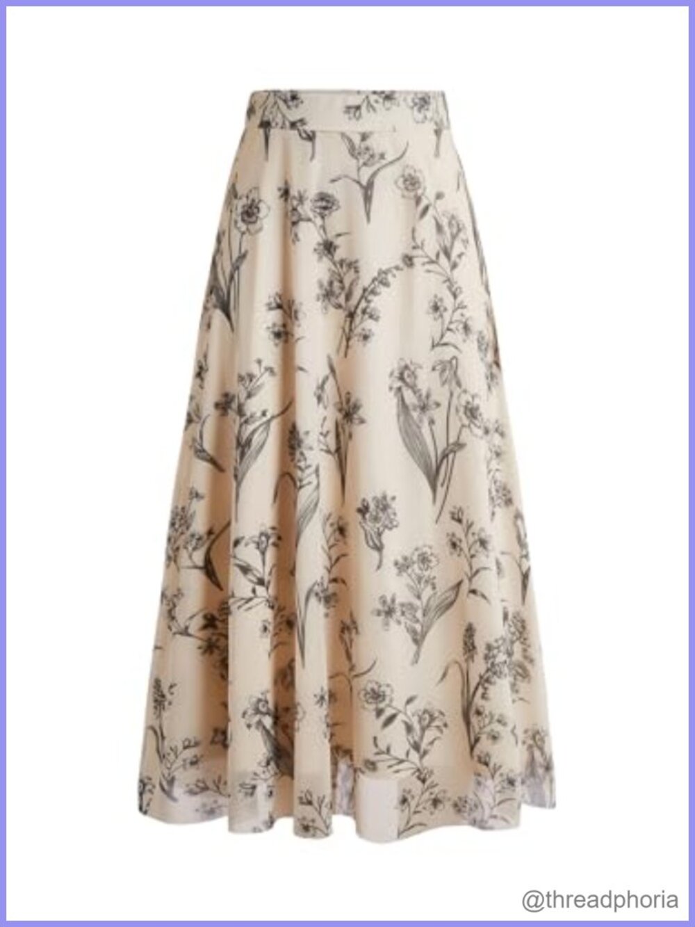 Y2K Boho Long Maxi Skirt Floral Ruffle Mesh Midi for Women